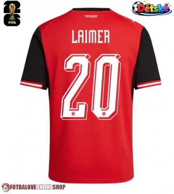 Rakousko Konrad Laimer #20 Domácí dres komplet pro Děti MS 2026 Krátkým Rukávem (+ Krátké kalhoty)